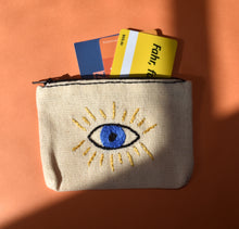 Load image into Gallery viewer, Evil Eye Embroidered Pouch