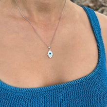 Load image into Gallery viewer, Silver Evil Eye Pendant