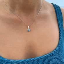 Load image into Gallery viewer, Silver Evil Eye Pendant