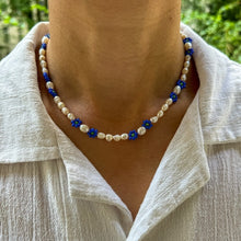 Load image into Gallery viewer, Our handcrafted Pearl Daisy Necklaces – a blend of timeless beauty and artisanal craftswomanship. 🌸
Each pearl is handpicked with care and love, unique in shape, size, and color. Every necklace is co-created with a skilled female artisan from Turkey, adding a touch of cultural richness to your jewelry collection.