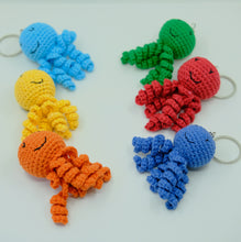 Load image into Gallery viewer, Jellyfish Crochet Bag Charm
