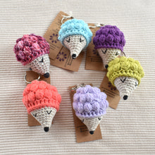 Load image into Gallery viewer, Hedgehog Handcrochet Keychain