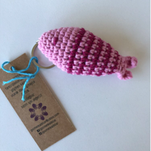 Load image into Gallery viewer, Amigurumi hand-crochet Colourful Fish Keychain
