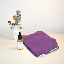 Load image into Gallery viewer, Hanan Cosmetic Bag: Ethnic Purple