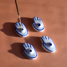 Load image into Gallery viewer, Tiny Hand Ceramic Incense Stick Holder