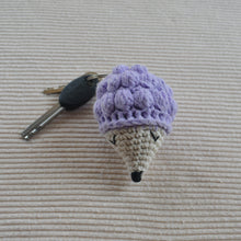 Load image into Gallery viewer, Hedgehog Handcrochet Keychain