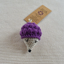 Load image into Gallery viewer, Hedgehog Handcrochet Keychain