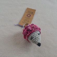 Load image into Gallery viewer, Hedgehog Handcrochet Keychain