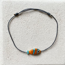 Load image into Gallery viewer, Colorful Stripe Glass Bosphorus Fish Bracelet