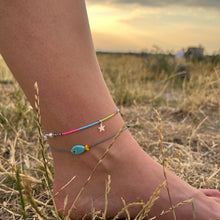Load image into Gallery viewer, Colorful Glass Bosphorus Fish Anklet