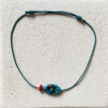Load image into Gallery viewer, Colorful Stripe Glass Bosphorus Fish Bracelet