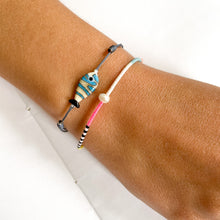 Load image into Gallery viewer, Colorful Stripe Glass Bosphorus Fish Bracelet