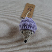 Load image into Gallery viewer, Hedgehog Handcrochet Keychain