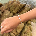Minimalistisches Silberarmband
