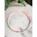 neon orange summery necklace