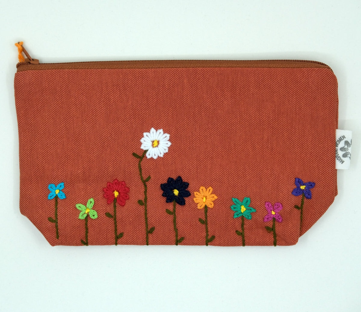 Handbestickte Blumen-Täschchen