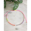 Neon colorful necklace summery