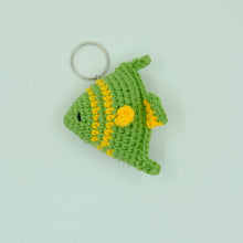 Load image into Gallery viewer, Amigurumi hand-crochet Colourful Fish Keychain
