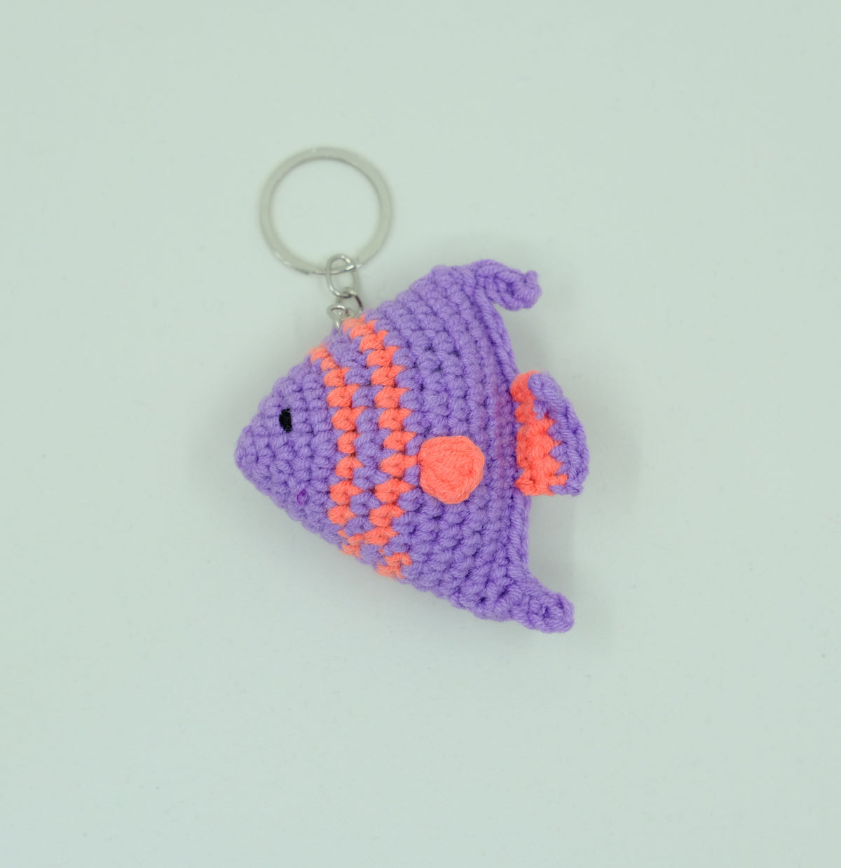Amigurumi Bunter Fisch Schlüsselanhänger