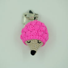 Load image into Gallery viewer, Hedgehog Handcrochet Keychain
