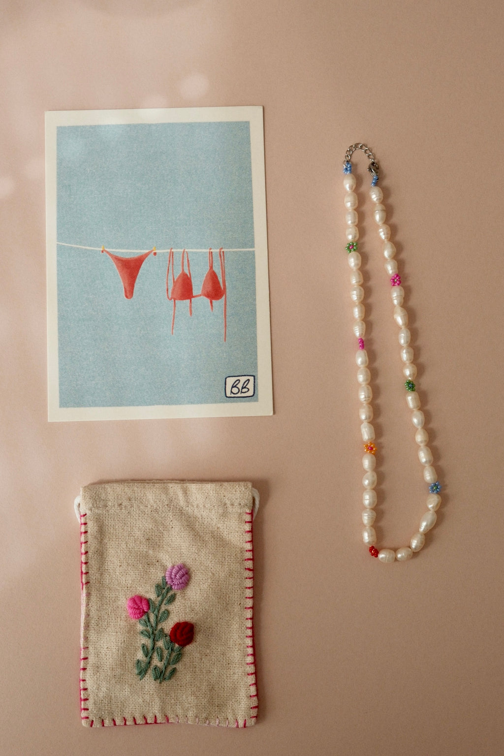 handmade freshwater pearl necklace, gift, germany