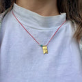 Halskette mit Mini-Eule im Ägäischen Stil