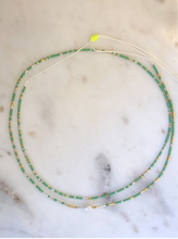 Load image into Gallery viewer, Aegean Double Green Necklace
