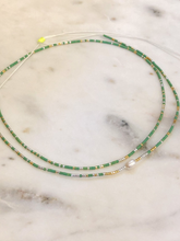 Load image into Gallery viewer, Aegean Double Green Necklace
