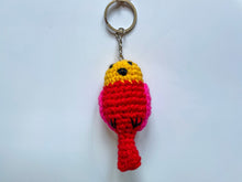 Load image into Gallery viewer, Amigurumi Colorful Bird Keychain
