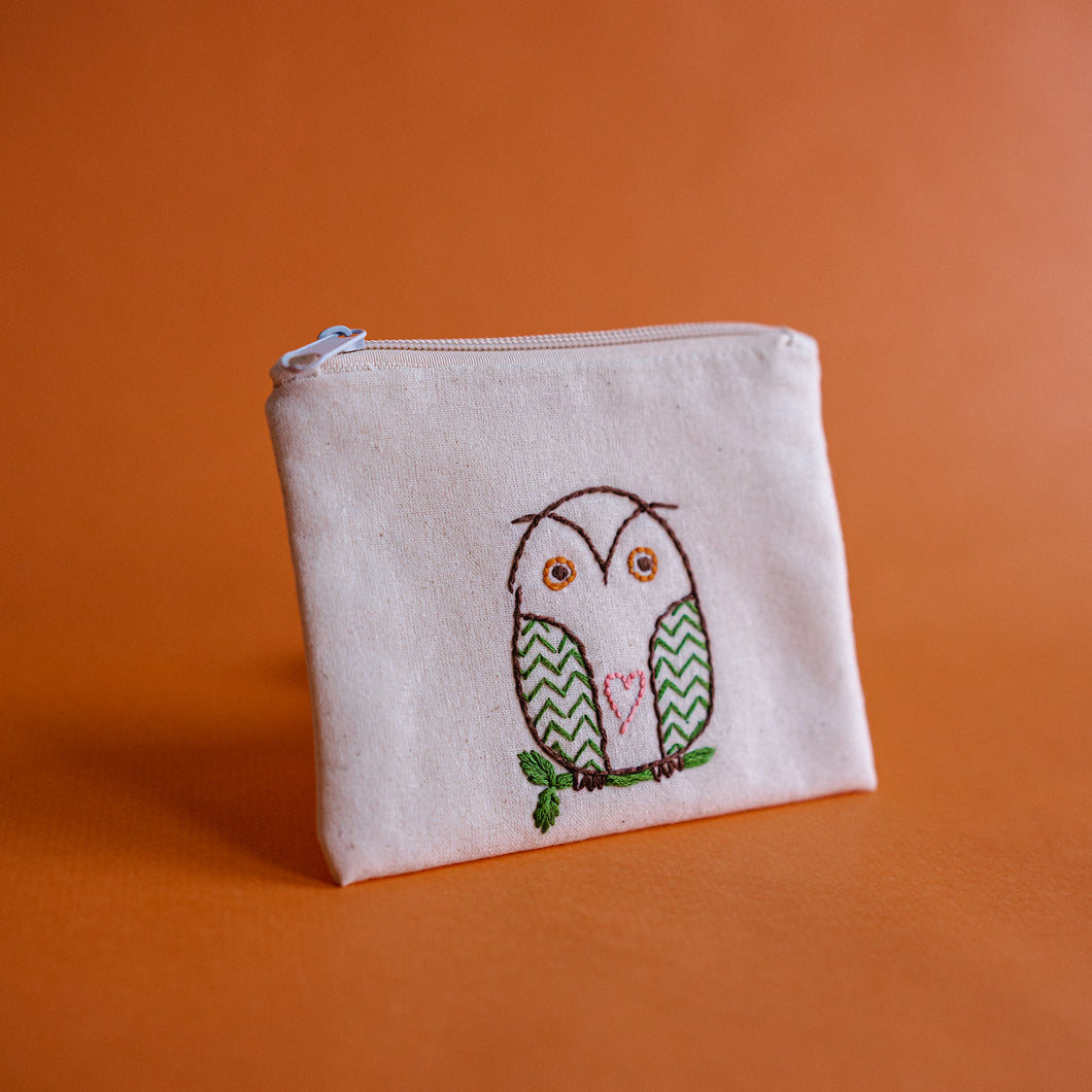Cute Embroidered Small Pouch