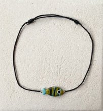 Load image into Gallery viewer, Colorful Stripe Glass Bosphorus Fish Bracelet
