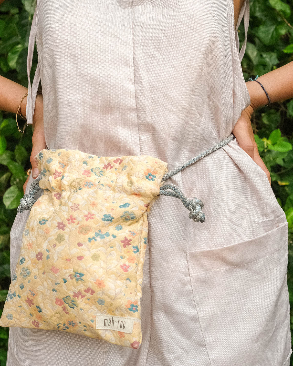Mini-Tasche mah-roc Blume Gelb