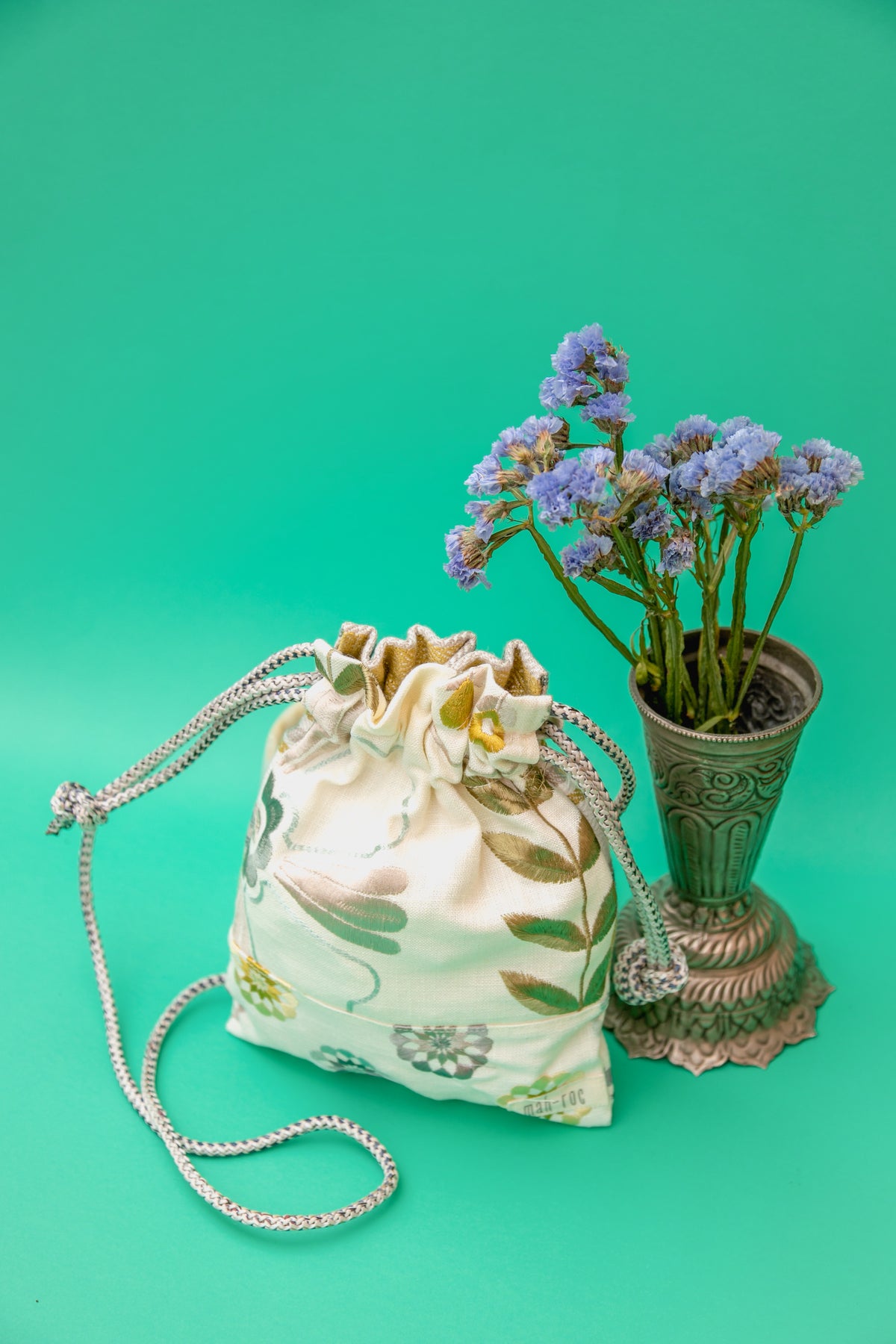 Mini-Tasche mah-roc Patchwork - Milky Cream Floral